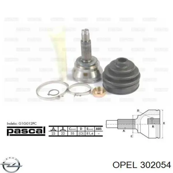 302054 Opel subchasis delantero soporte motor