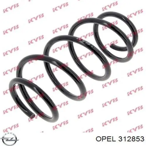 312853 Opel muelle de suspensión eje delantero