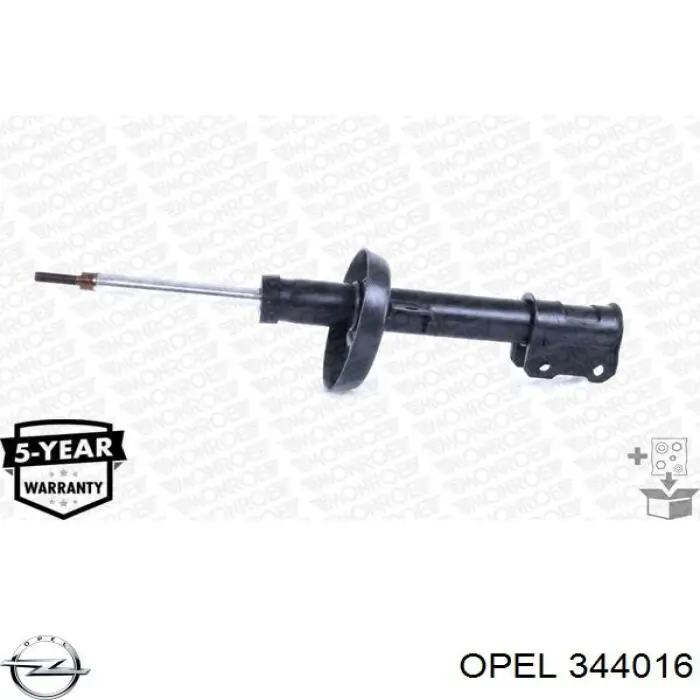 344016 Opel amortiguador delantero izquierdo