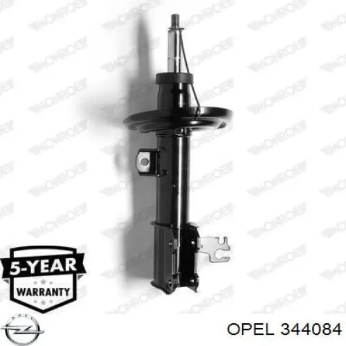 344084 Opel amortiguador delantero derecho