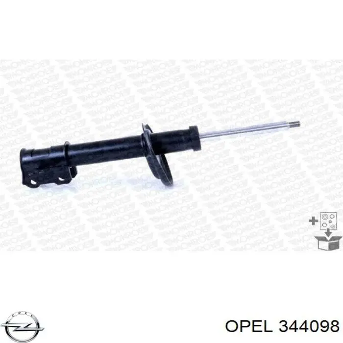 344098 Opel amortiguador delantero izquierdo