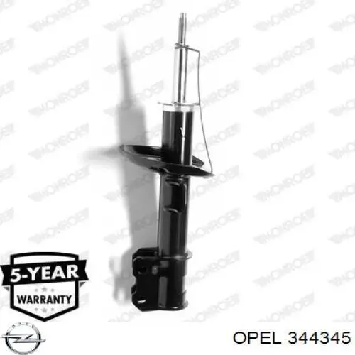 344345 Opel amortiguador delantero izquierdo