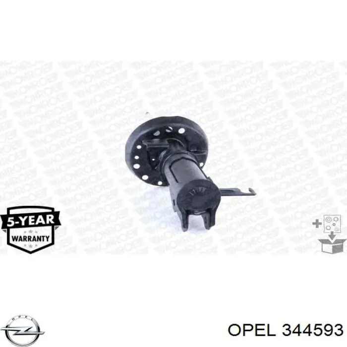 344593 Opel amortiguador delantero izquierdo