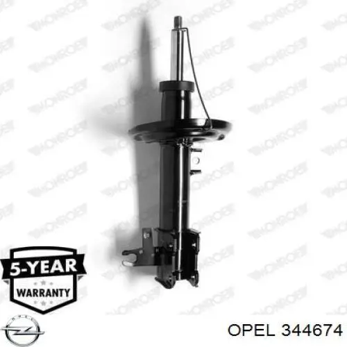 344674 Opel amortiguador delantero izquierdo