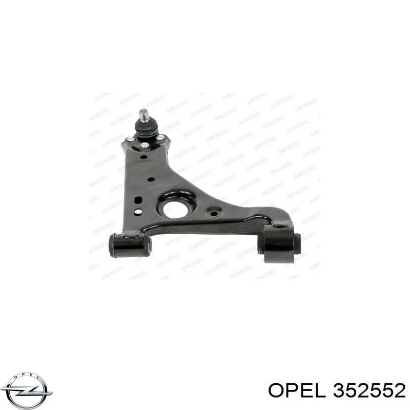 352552 Opel barra oscilante, suspensión de ruedas delantera, inferior derecha