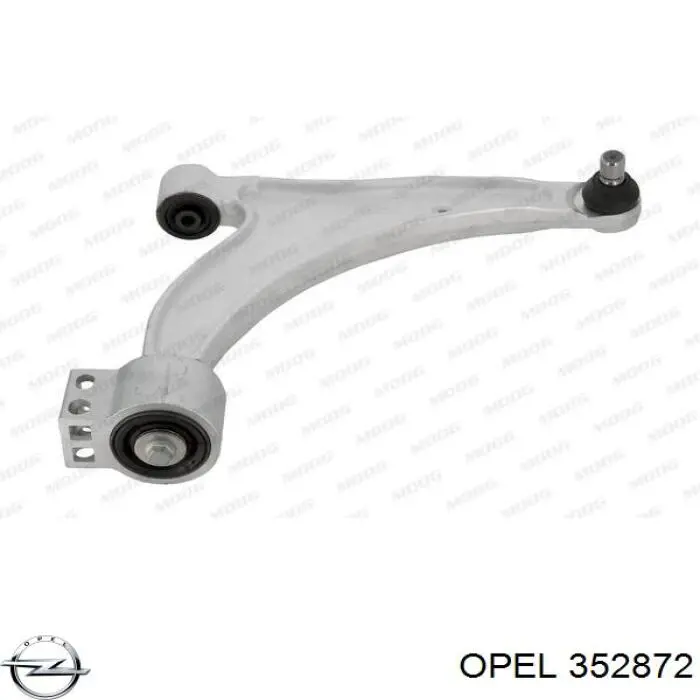 352872 Opel barra oscilante, suspensión de ruedas delantera, inferior derecha