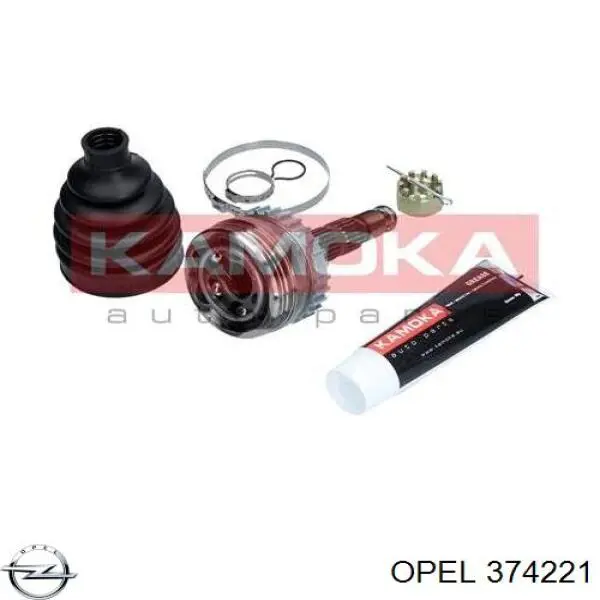 374221 Opel árbol de transmisión delantero derecho