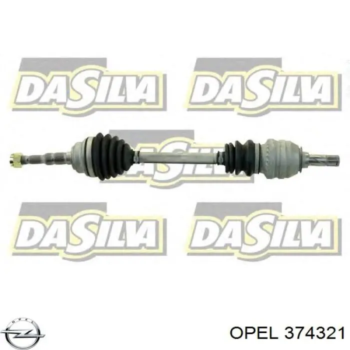  Árbol de transmisión delantero izquierdo para Opel Zafira F75