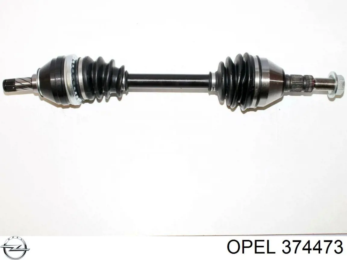 374473 Opel árbol de transmisión delantero izquierdo