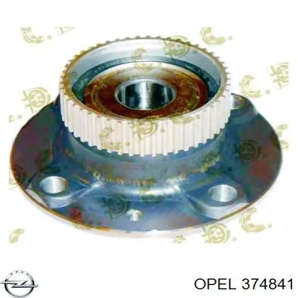 374841 Opel árbol de transmisión delantero izquierdo