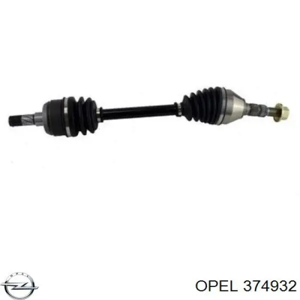 374932 Opel árbol de transmisión delantero izquierdo