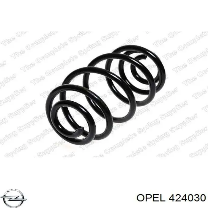 424030 Opel muelle de suspensión eje trasero