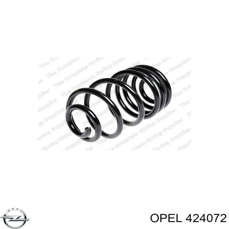 424072 Opel muelle de suspensión eje trasero