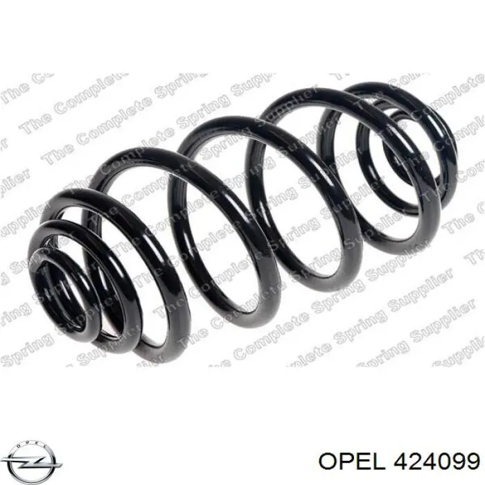 424099 Opel muelle de suspensión eje trasero