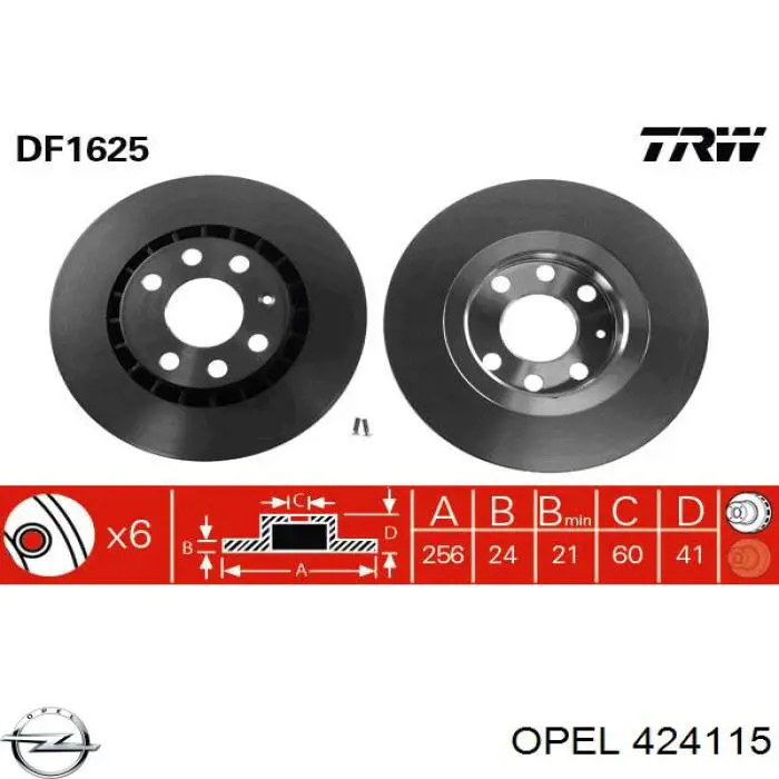 424115 Opel muelle de suspensión eje trasero