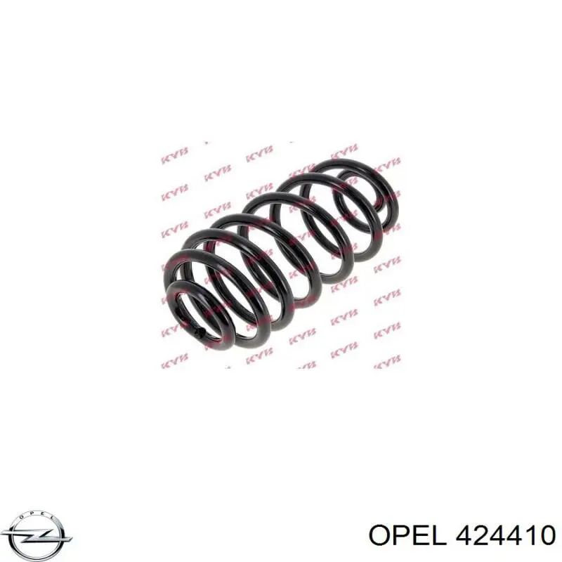 424410 Opel muelle de suspensión eje trasero