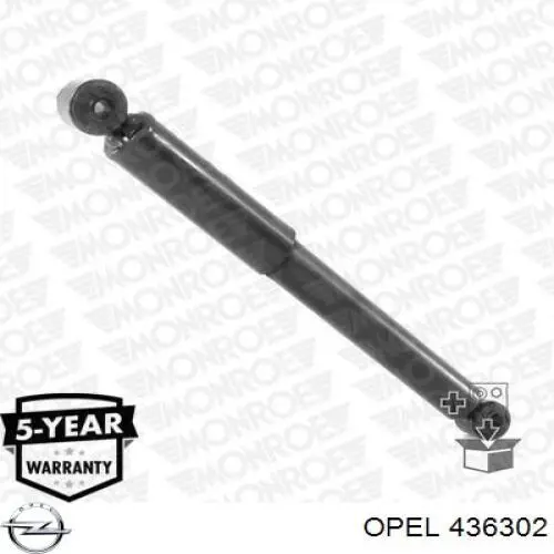 436302 Opel amortiguador trasero