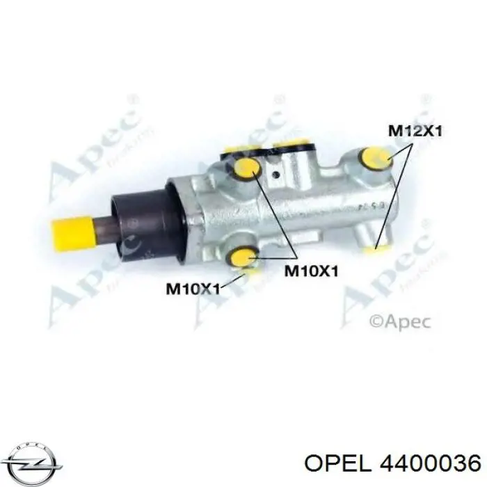 4400036 Opel cilindro principal de freno