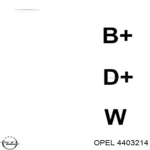 4403214 Opel alternador