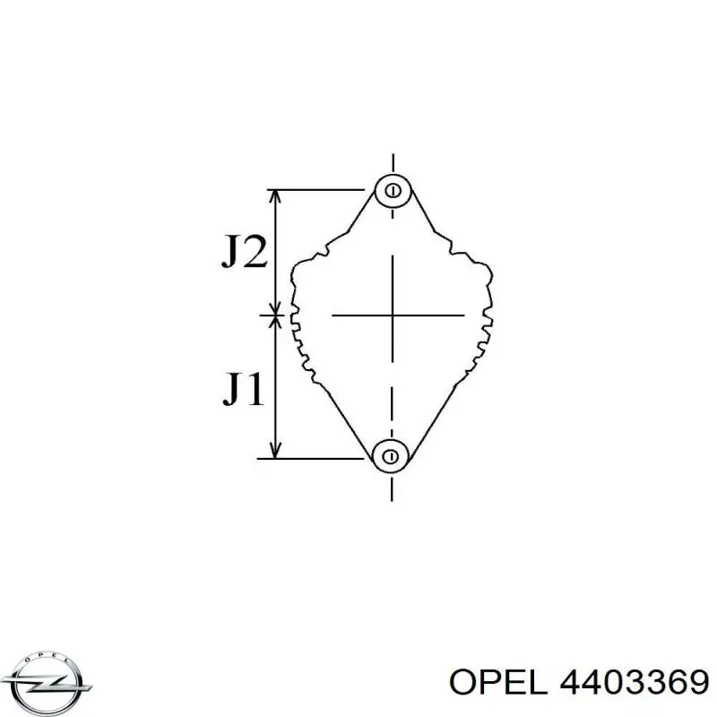 4403369 Opel alternador