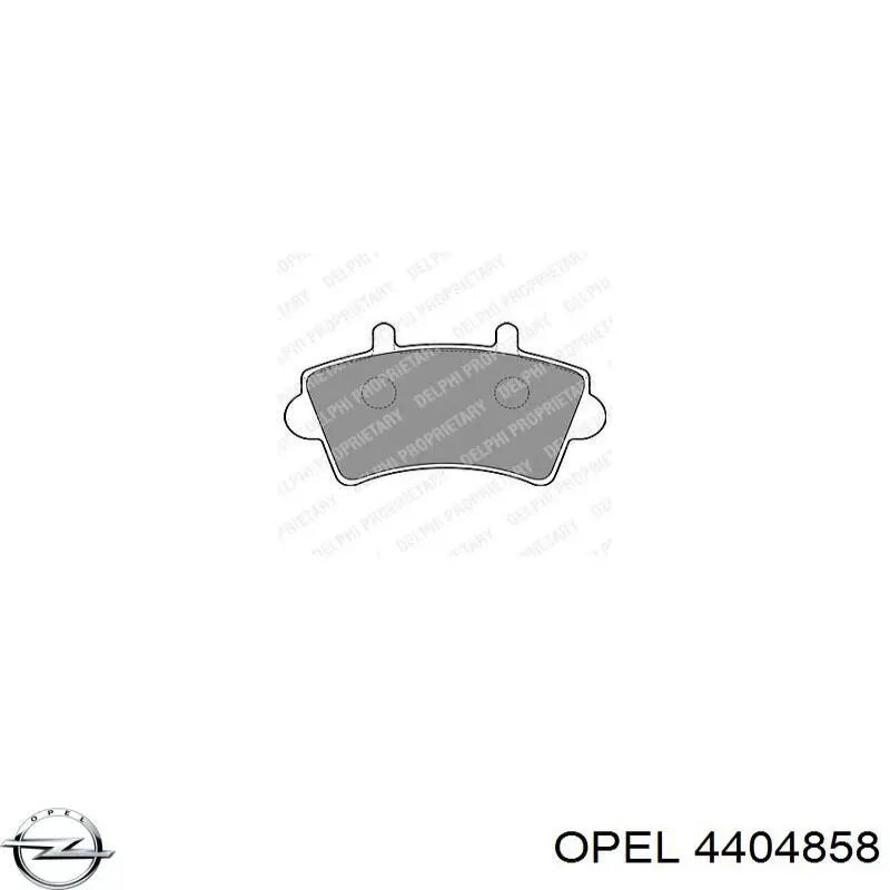 4404858 Opel pastillas de freno delanteras