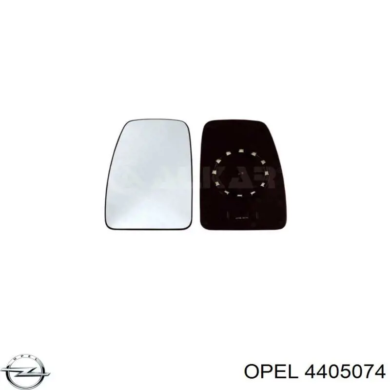 4405074 Opel cristal de espejo retrovisor exterior izquierdo