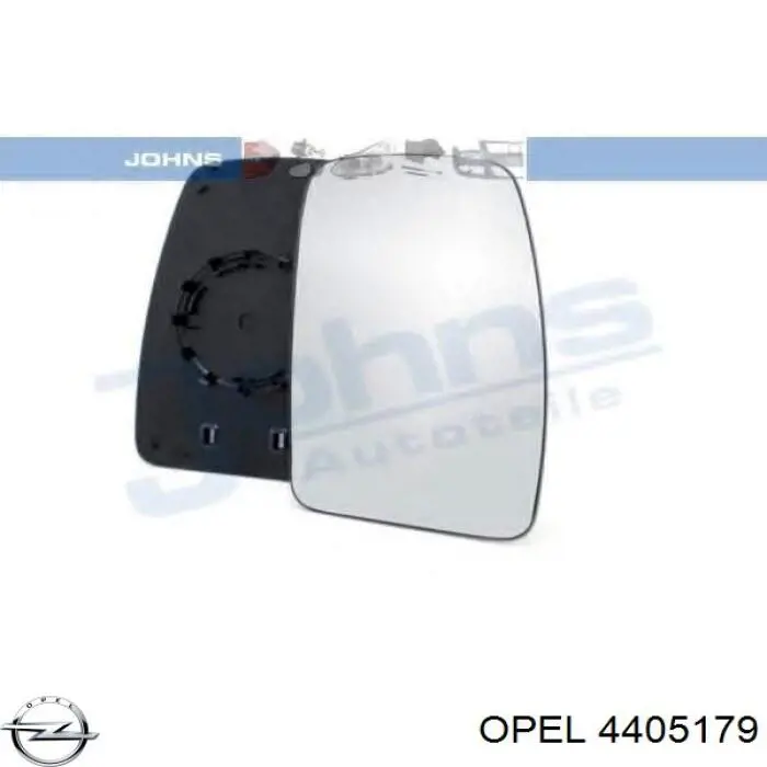 4405179 Opel cristal de espejo retrovisor exterior derecho