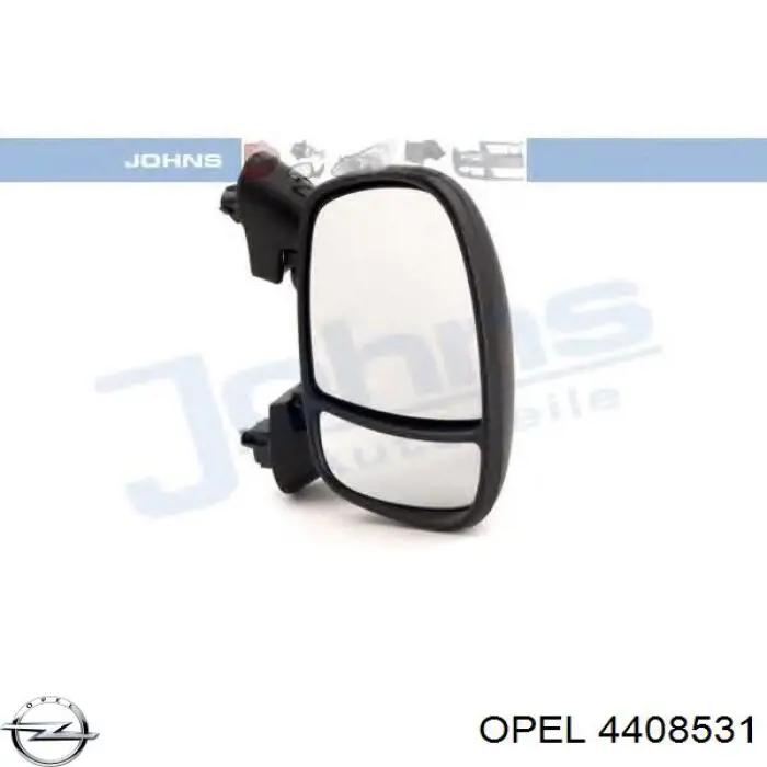 4408531 Opel espejo retrovisor derecho