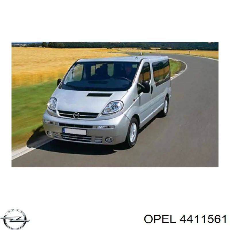 4411561 Opel refuerzo parachoque delantero