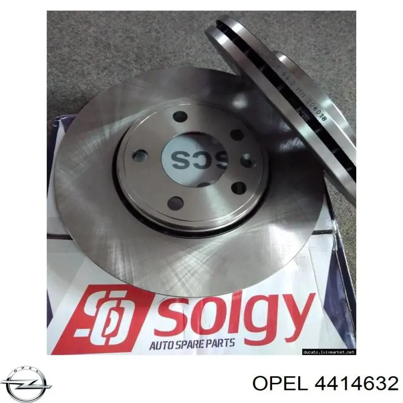 4414632 Opel freno de disco delantero