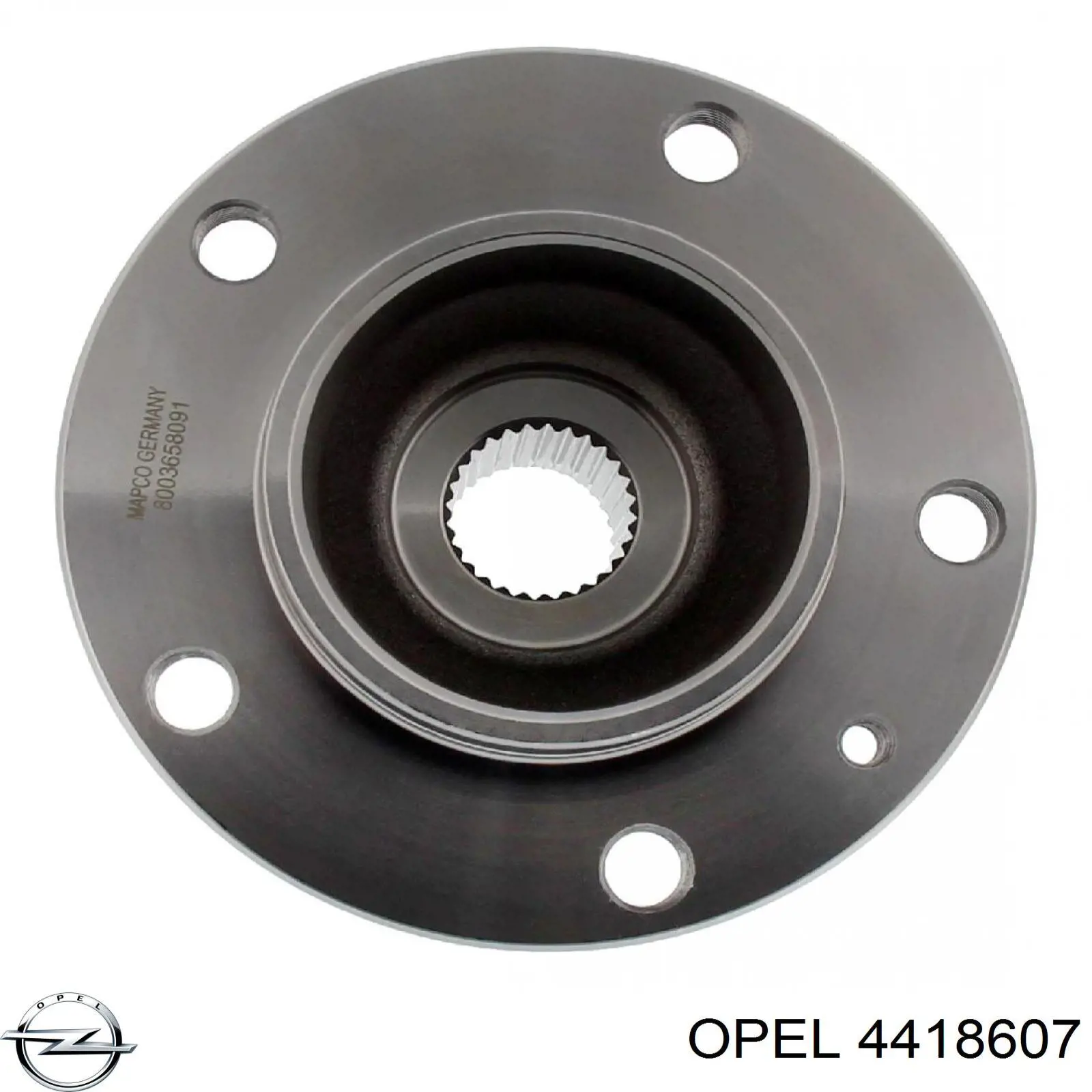 4418607 Opel cubo de rueda delantero