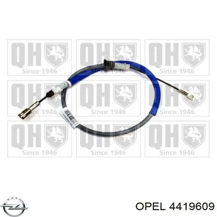 4419609 Opel cable de freno de mano delantero