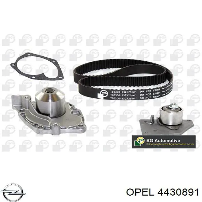 4430891 Opel kit correa de distribución