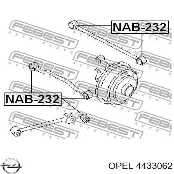 4433062 Opel amortiguador trasero