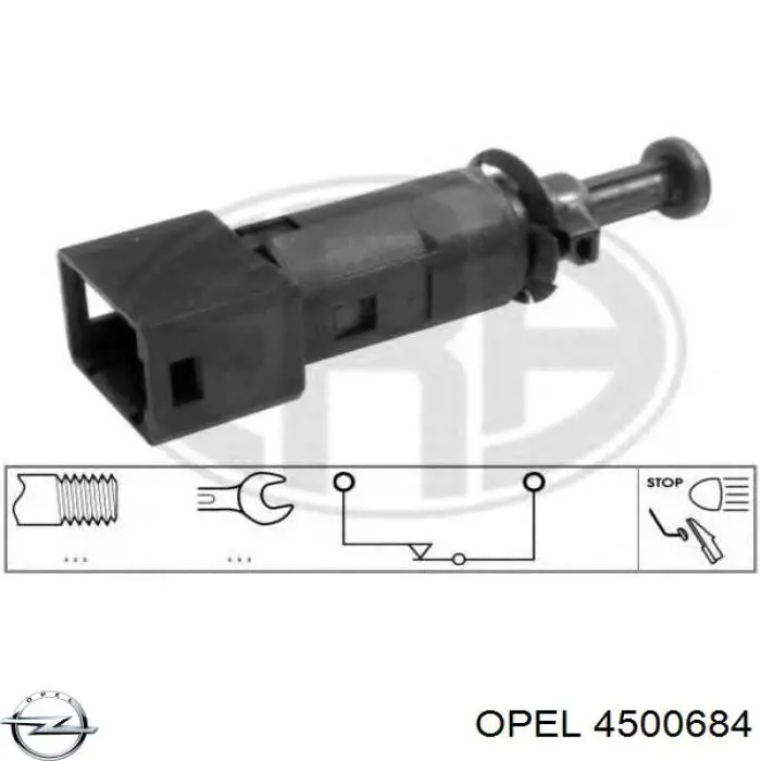 4500684 Opel interruptor luz de freno