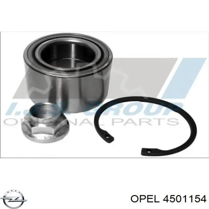 4501154 Opel cojinete de rueda delantero