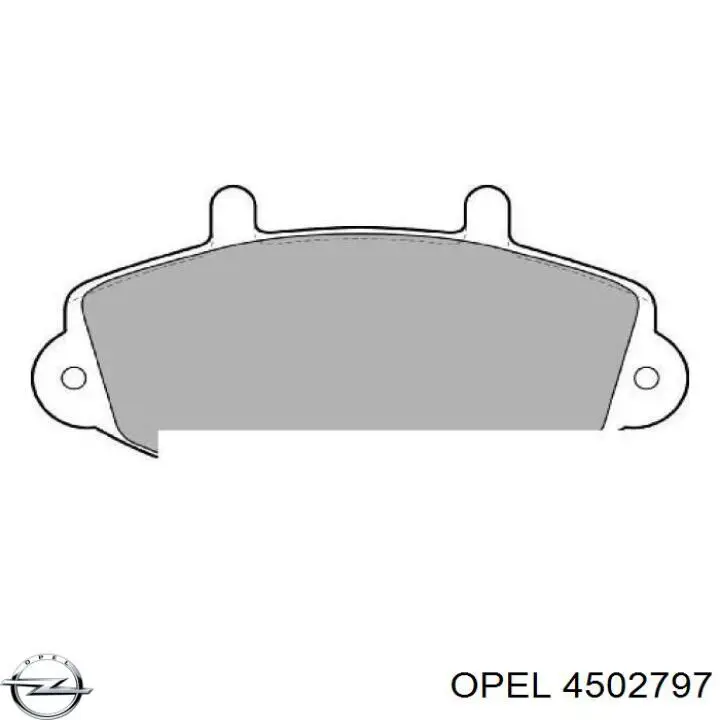 4502797 Opel pastillas de freno delanteras