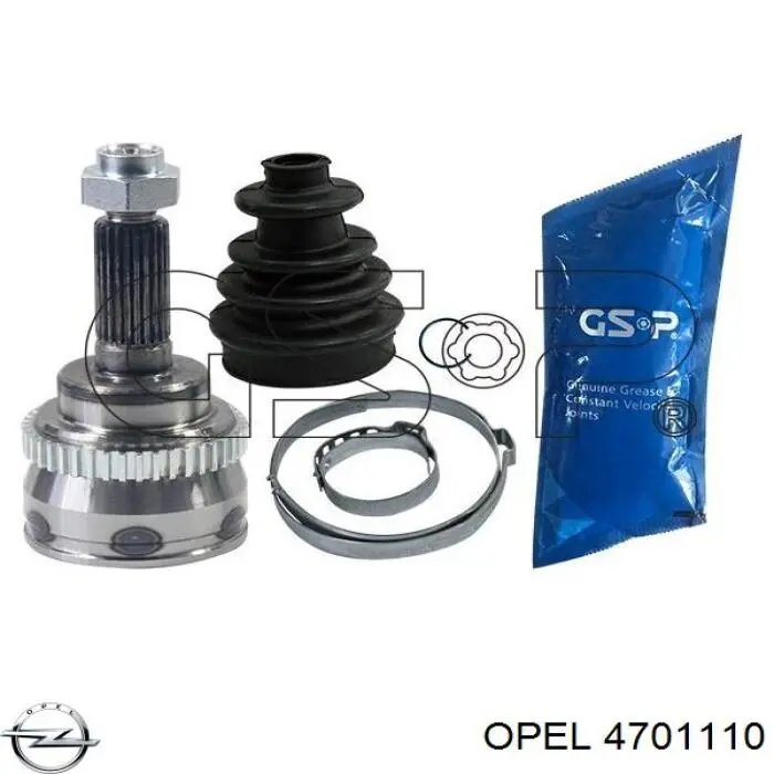  Árbol de transmisión delantero izquierdo para Opel Agila H00