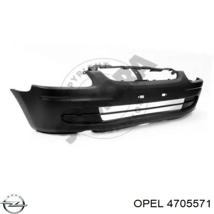 4705571 Opel parachoques delantero