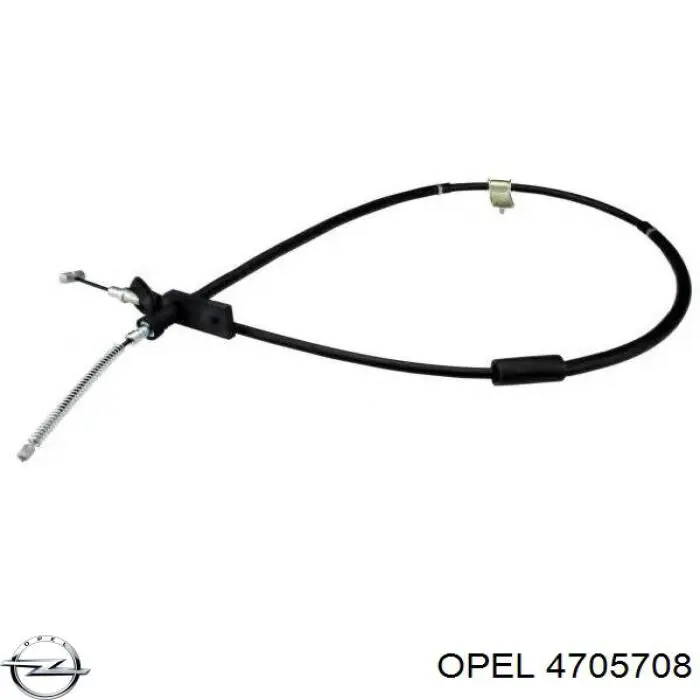 4705708 Opel cable de freno de mano trasero izquierdo