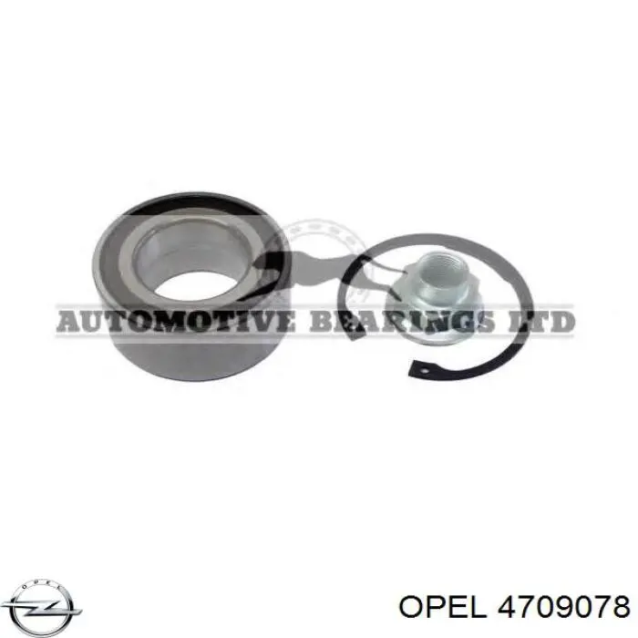 4709078 Opel cojinete de rueda delantero