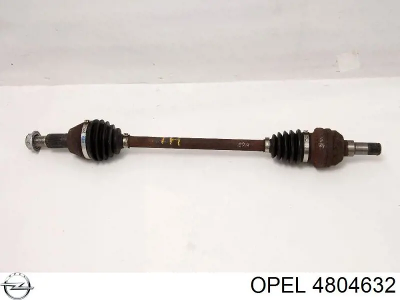 4804632 Opel árbol de transmisión trasero izquierdo