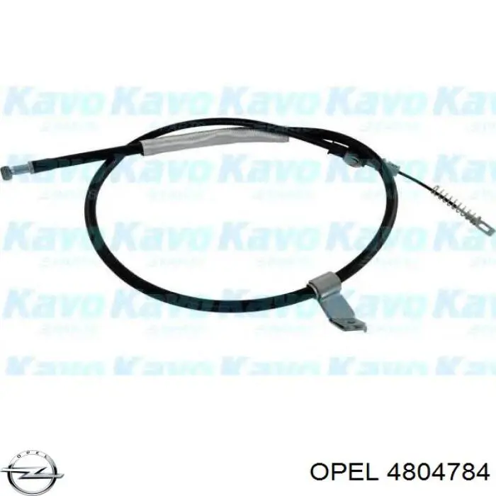 4804784 Opel cable de freno de mano trasero derecho