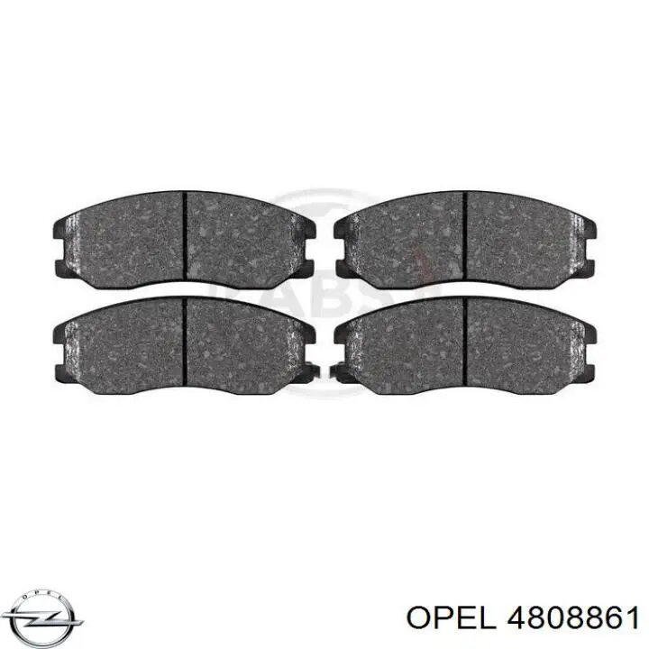 4808861 Opel pastillas de freno delanteras