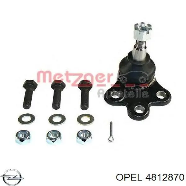 4812870 Opel barra oscilante, suspensión de ruedas delantera, inferior derecha