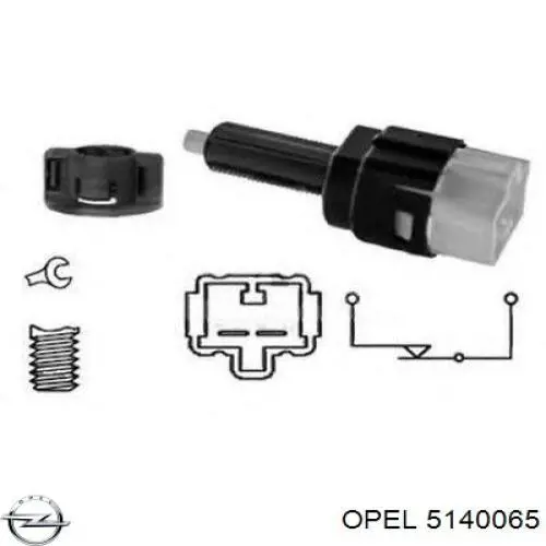 5140065 Opel mecanismo de elevalunas, puerta trasera izquierda