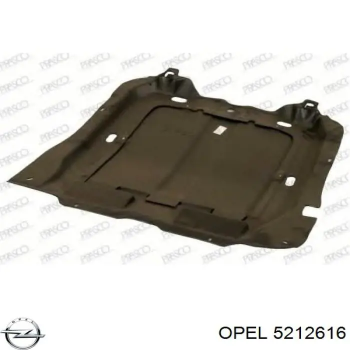 5212616 Opel protección motor delantera