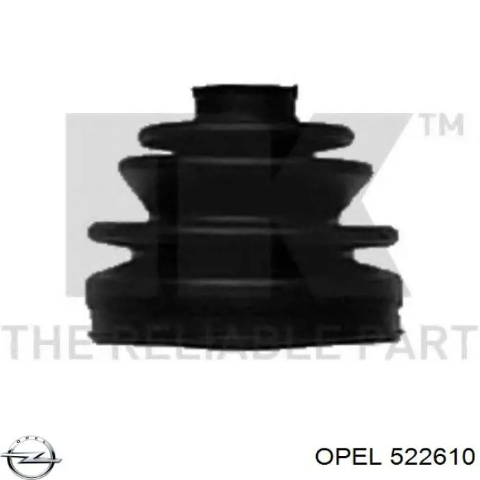 522610 Opel cable de freno de mano trasero izquierdo