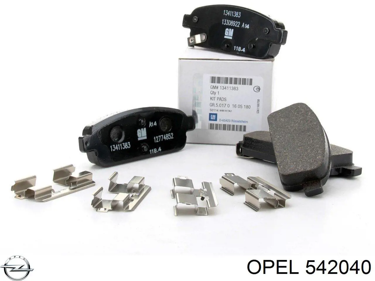 542040 Opel pastillas de freno traseras