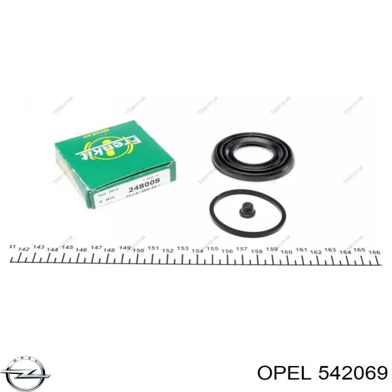 542069 Opel pinza de freno delantera izquierda